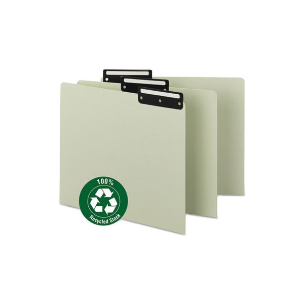 Smead Smead, RECYCLED BLANK TOP TAB FILE GUIDES, 1/3-CUT TOP TAB, BLANK, 8.5 X 11, GREEN, 50PK 50534 - main